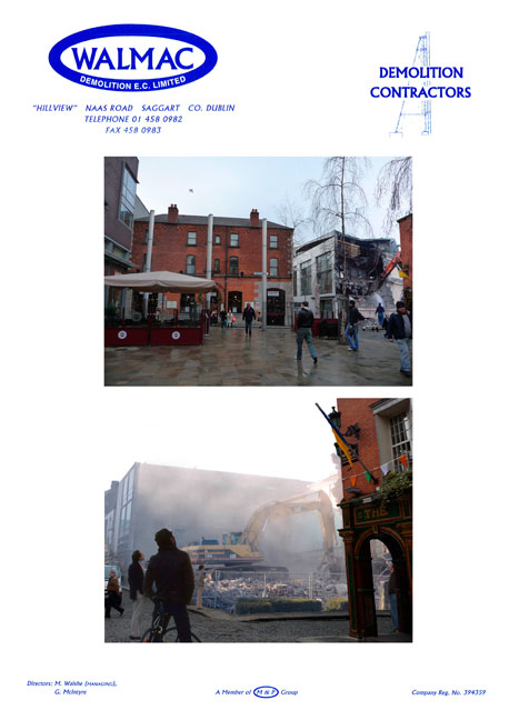 Mark Orange - Ref: Demolition Temple Bar Gallery and Studios, 2010